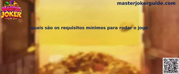 Requisitos mínimos Master Joker