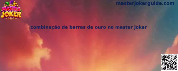 Combinação de barras de ouro no master joker